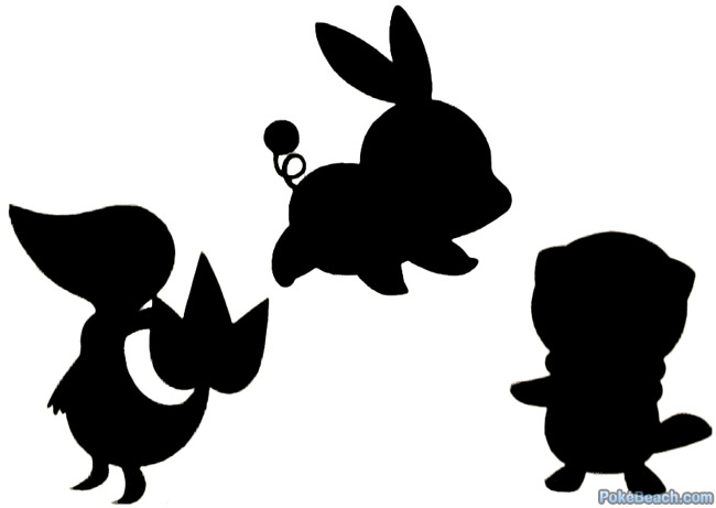 Silhouettes of the Starter Pokemon of 'Black' and  'White' Revealed 